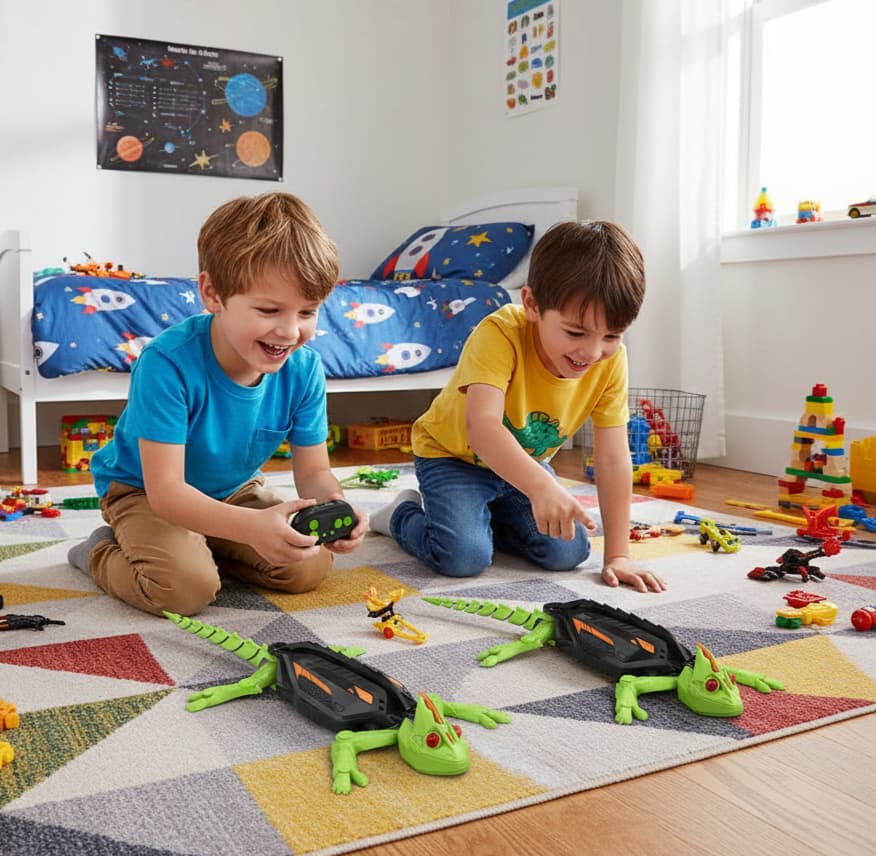 Turbo Lizard – Interaktywny Gekon RC Wspinający Się Po Ścianie i Suficie